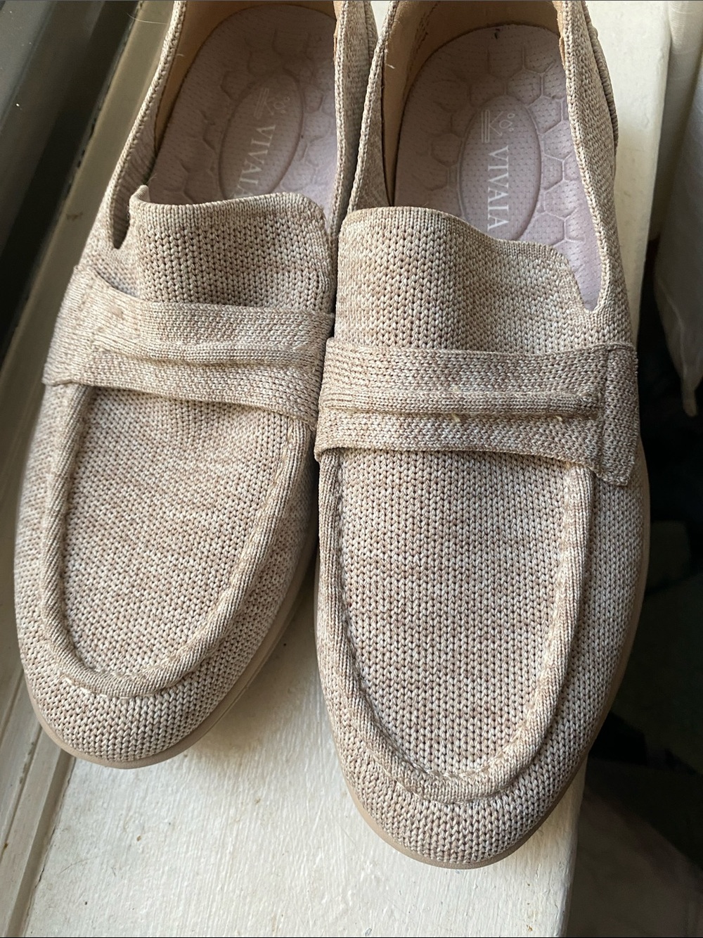 Vivaia Walker Pro Hybrid Penny Loafers (Ivana) in Oatmilk 37.5 - Picture 5 of 8